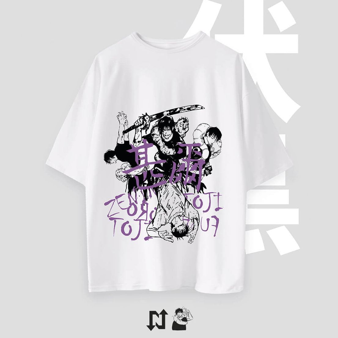 Camiseta TOJI FUSHIGURO 02 NEXO Street S / SEMIOVERSIZE 🔥 Camiseta