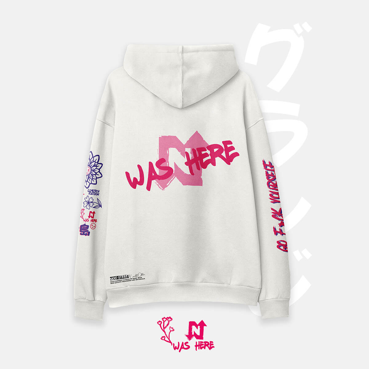 Hoodie Oversize Grunge Feelings NEXO Street Buso